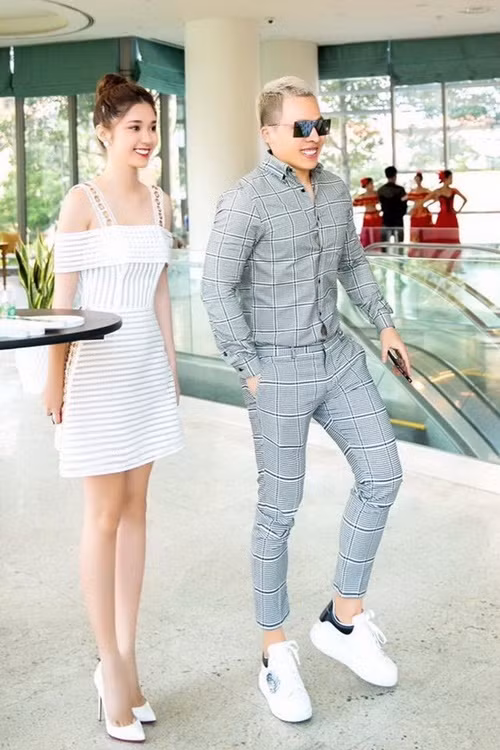 Quỳnh Hương và Khắc Tiệp từng dính như sam. Ảnh: Gia Đình Việt Nam.