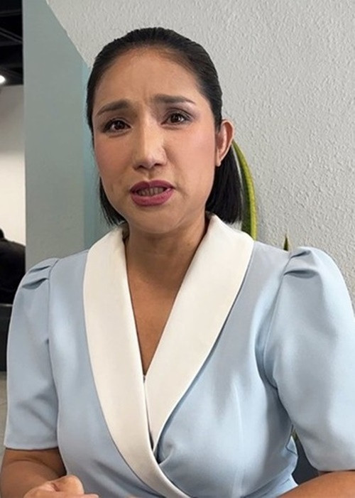 Khi vướng ồn ào quảng cáo thổi phồng sản phẩm, Cát Tường thừa nhận sai sót. Tuy nhiên, nữ MC cho rằng việc nói cô tiếp tay bán hàng giả, lừa đảo là sai sự thật. Ảnh: Arttimes.