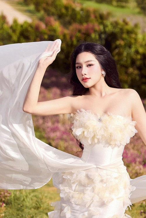 Ở Miss Grand Vietnam 2023, cô vào top 15 chung cuộc. Ảnh: FB Thanh Thủy.