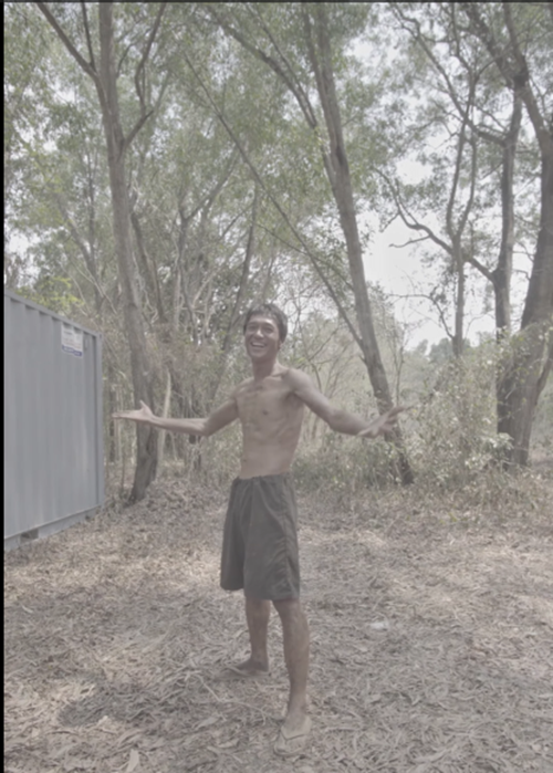 Trong 2 tháng, Quang Tuấn giảm từ 77kg xuống 63kg để đóng vai Tư Đạp trong Địa đạo: Mặt trời trong bóng tối. Ảnh: FB Quang Tuấn.