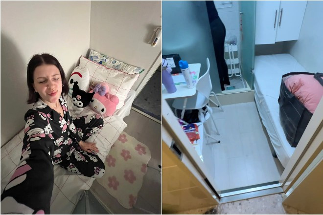 "Bốn nơi tôi thuê trước đây đều là những căn hộ theo phong cách phương Tây dành cho người nước ngoài và sinh viên nước ngoài. Một căn hộ điển hình ở Hàn Quốc có ba phòng ngủ nhỏ, một bếp và một phòng tắm. Nơi ở hiện tại của tôi (goshiwon) thực sự rất được sinh viên và người mới đến Seoul ưa chuộng", Lydia chia sẻ. Ảnh: SWNS.