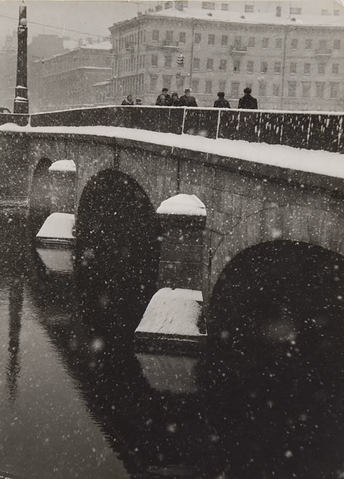 Tuyết rơi ở Leningrad những năm 1960.
