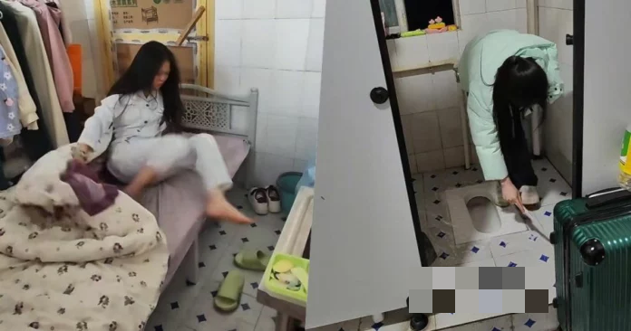 Yang quyết định sống trong căn phòng này để tiết kiệm chi phí. Ảnh: OC.