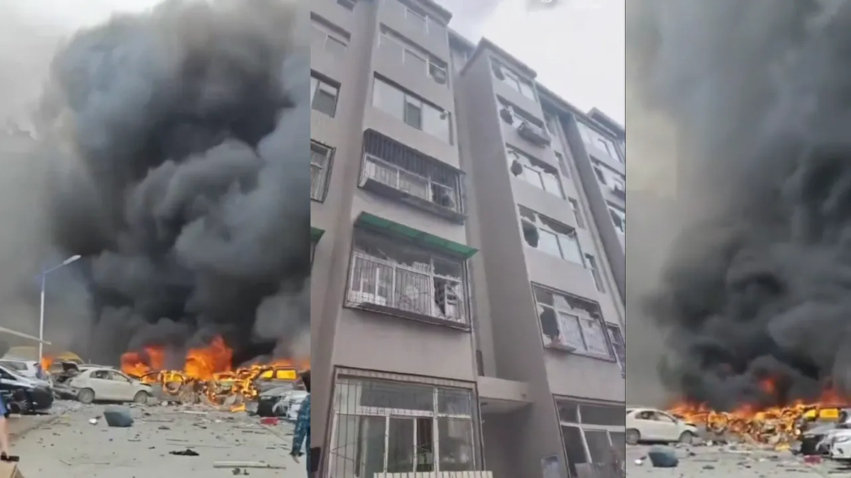 No lon tai khu chung cu o Trung Quoc, hang chuc nguoi thuong vong