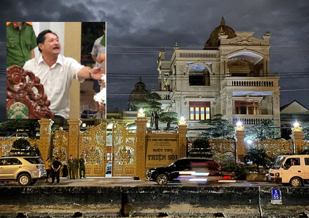 Dai gia Le Thai Thien chu biet thu dat vang bi bat tam giam