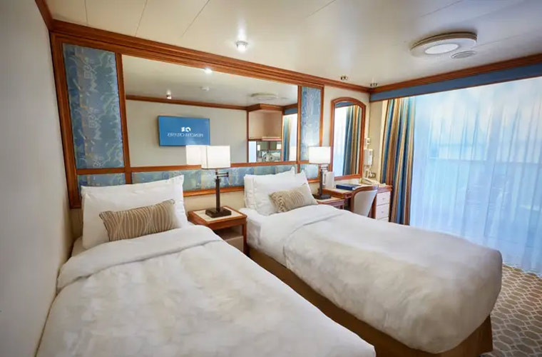 Những phòng có giá cả phải chăng nhất trên Diamond Princess không có cửa sổ hoặc ban công.