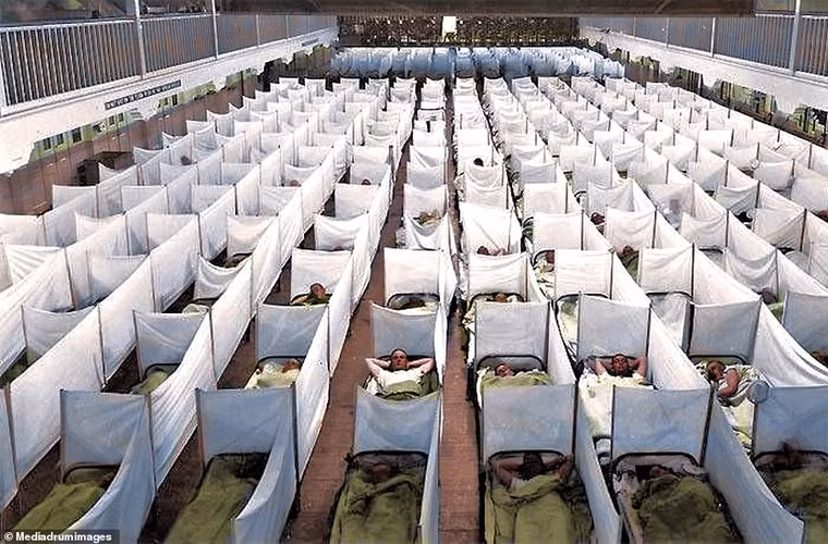 Trạm Huấn luyện Hải quân San Francisco đông kín bệnh nhân cúm và họ đều là lính từ tiền tuyến Thế chiến I trở về.