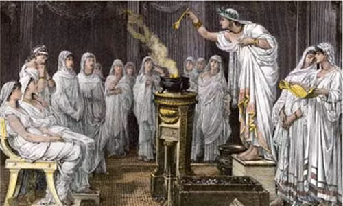 Trong suốt thế kỷ 7 TCN, những trinh nữ được yêu cầu giữ nguyên vẹn màng trinh cho đến năm 30 tuổi hoặc sẽ bị chôn sống.