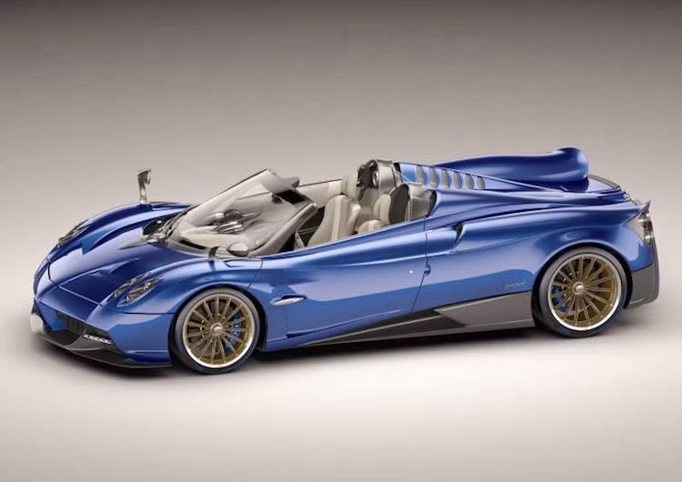 Pagani Huayra Roadster (2,4 triệu USD): Siêu xe này đặc biệt hiếm khi là phiên bản mui trần. Thông thường các bản Roadster thường nặng hơn Coupe nhưng Pagani Huayra Roadster lại nhẹ hơn bản Coupe 79 kg trong khi vẫn duy trì động vơ V12 tăng áp kép AMG công suất 764 mã lực.