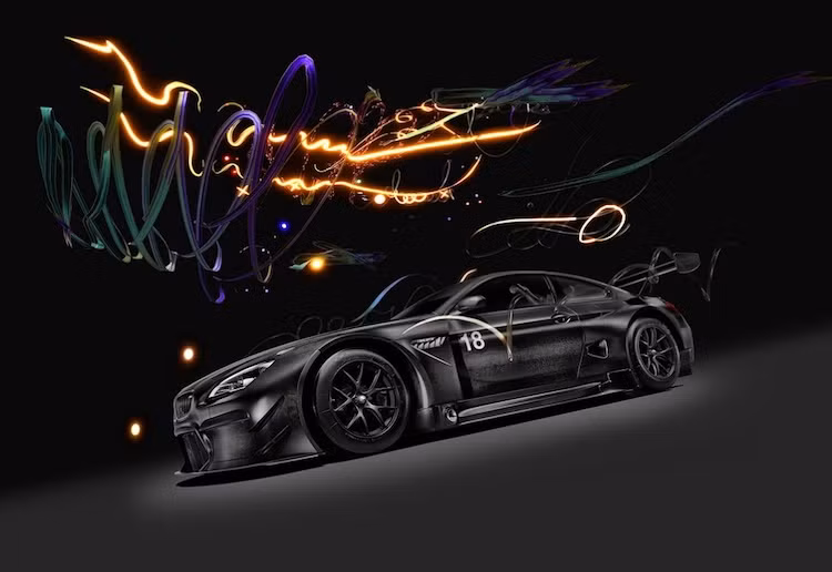 Trên nền sơn đen của chiếc xe là những hình vẽ như các dải sáng trong đêm. Cao Fei chia sẻ rằng đối với cô, ánh sáng tượng trưng cho suy nghĩ. Giống như tốc độ suy nghĩ không thể đo chính xác được, chiếc BMW Art Car thứ 18 đặt ra dấu hỏi về những giới hạn của lý trí con người.