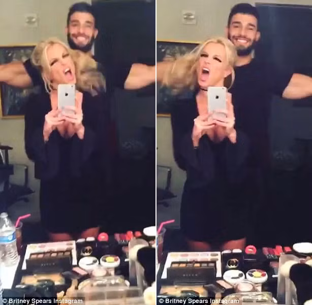 Sau những cuộc hôn nhân không thành, những mối tình chợt đến rồi chợt đi, Britney Spears đang hạnh phúc bên tình trẻ kém cô 13 tuổi, nam người mẫu Sam Asghari. Ảnh: Instagram