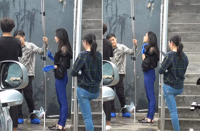 Fan soc voi hinh anh Angelababy gay mon kho heo tham hai