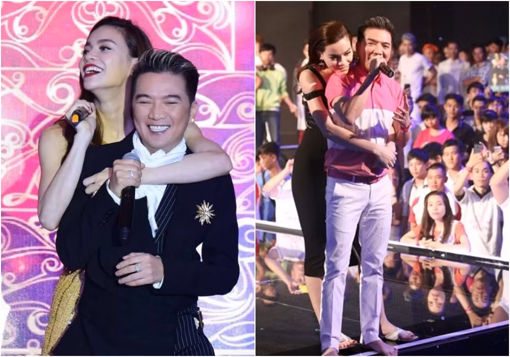 Đàm Vĩnh Hưng và Hồ Ngọc Hà quen nhau đã được 15 năm, kể từ 2002. Rất nhiều bài phỏng vấn cả hai đã tung nhau lên mây. “Ông Hoàng nhạc Việt” xem “Nữ hoàng Giải trí” như một người em thân thiết. Ảnh: Vitalk.