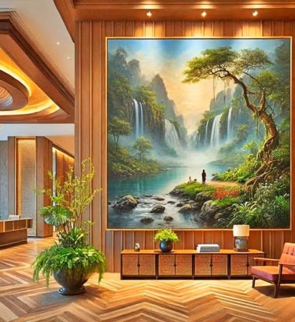 Treo tranh thu the nao de ngay Tet de ruoc tai loc ve nha?-Hinh-2