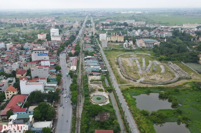 Tổ hợp ga Ngọc Hồi được xây dựng vừa là nhà ga trung chuyển, vừa là khu depot (nơi lập tàu, tập kết tàu, thực hiện bảo dưỡng, sửa chữa tàu và các tác nghiệp kỹ thuật khác). (Ảnh: Dân Trí).