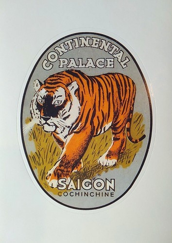 Phiên bản khác của nhãn "con hổ" khách sạn Continental Palace.