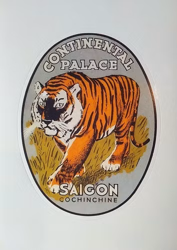 Phiên bản khác của nhãn "con hổ" khách sạn Continental Palace.