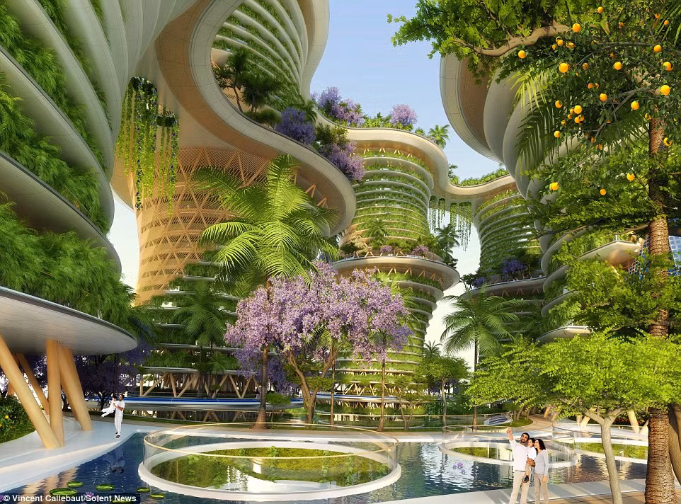 Tòa nhà Hyperion sẽ được thiết kế với các trang trại đô thị và các trang trại chăn nuôi nhỏ sản xuất trứng và sữa.