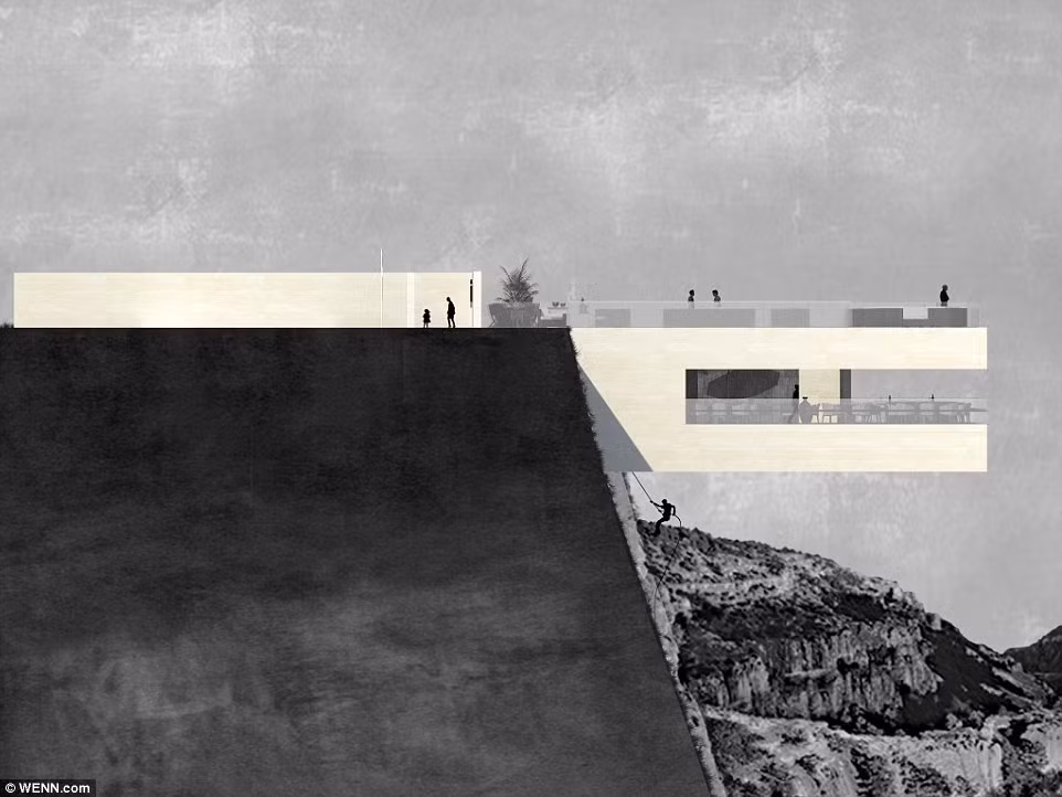 Đây sẽ là nhà hàng có tầm nhìn hết sức ngoạn mục và độc đáo nếu nó được phép xây dựng.