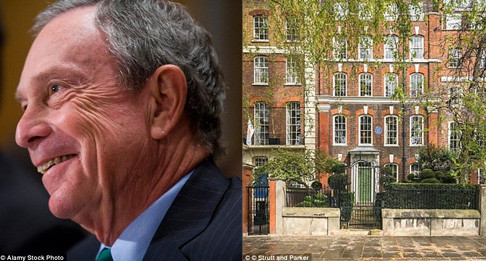Cựu thị trưởng New York, Michael Bloomb sở hữu một căn biệt thự cổ kính và tuyệt đẹp ở London, Anh.