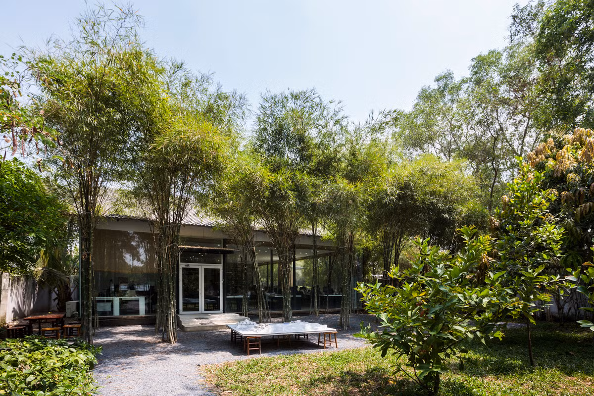 Nhìn tổng quan, khu văn phòng thật sự thân thiện với môi trường và thiên nhiên.