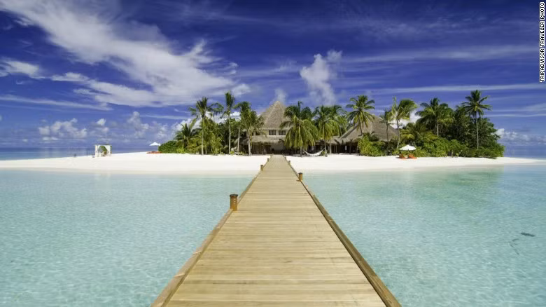 7. Mirihi Island Resort, ở Mirihi, Maldives: Khu resort này gồm 34 biệt thự tuyệt đẹp với giá phòng là 1.059 USD/đêm.