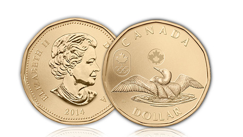 1 đôla Canada: Còn được gọi thân mật với cái tên Lucky Loonie (chú chim may mắn), đồng 1 đôla Canada của Canada được đưa vào sử dụng lần đầu năm 1987. Tại thế vận hội mùa đông năm 2002 ở Salt Lake, Lucky Loonie trở thành biểu tượng may mắn ở Canada sau khi được Trent Evans – một thành viên trong đội tuyển Hockey bí mật đặt xuống lớp băng trên sân thi đấu.