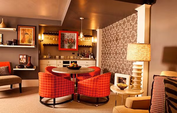 Họa tiết sọc caro: Họa tiết caro mang lại vẻ ấm cúng quanh không gian mà chúng được bố trí hợp lý.