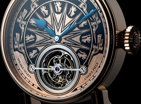 Mỗi chi tiết của chiếc đồng hồ Tourbillon được Speake-Marin lắp ráp và hoàn thiện thủ công hoàn toàn. Tuyệt phẩm độc bản này có giá 3,68 tỷ đồng.