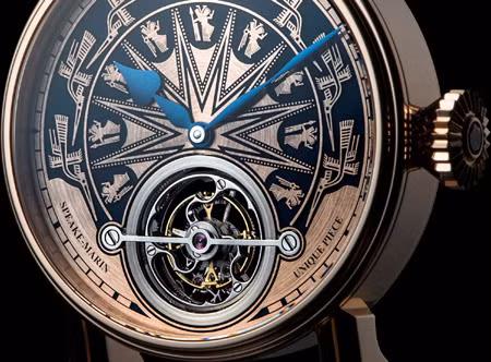 Mỗi chi tiết của chiếc đồng hồ Tourbillon được Speake-Marin lắp ráp và hoàn thiện thủ công hoàn toàn. Tuyệt phẩm độc bản này có giá 3,68 tỷ đồng.
