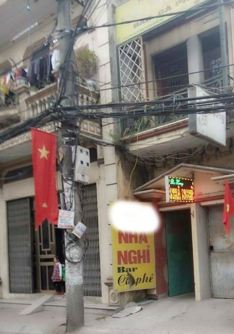 Nhà nghỉ D.H, nơi Huy đưa cháu P. vào quan hệ tình dục.