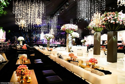 Chi phí cho toàn bộ bữa tiệc hoành tráng này lên tới 6 triệu USD (tương đương 133 tỷ đồng). Bữa tiệc có sự tham gia của 600 khách mời, chủ yếu là người thân trong gia đình và bạn bè của Maya.