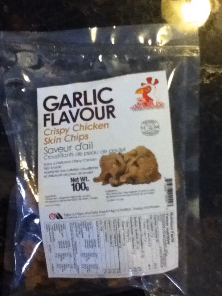 Món ăn vặt từ da gà.