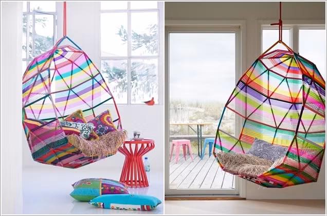 Ghế treo cầu vồng .