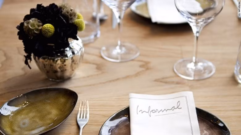 Nhà hàng El Informal (Barcelona,Tây Ban Nha): Đầu bếp nổi tiếng Michelin Marc Gascons, ông chủ nhà hàng, hứa hẹn sẽ đem đến cho thực khách hương vị thơm ngon của ẩm thực Địa Trung Hải và Catalan. Các món ăn ở đây được làm từ nguyên liệu địa phương, mang hương vị ngọt ngào của nước Ý.