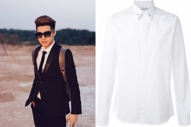 Bộ vest và áo sơ mi mà Noo Phước Thịnh khoác lên người trị giá khoảng 1.000 USD (hơn 22 triệu đồng).