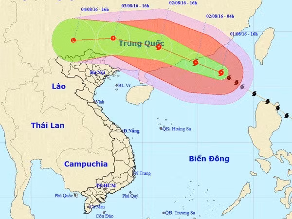 Tin bao so 2: Bac Bien Dong co mua bao, gio manh cap 12