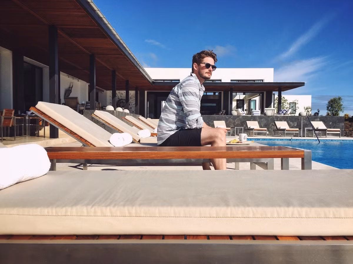 Bể bơi vô cực của khu nghỉ dưỡng.