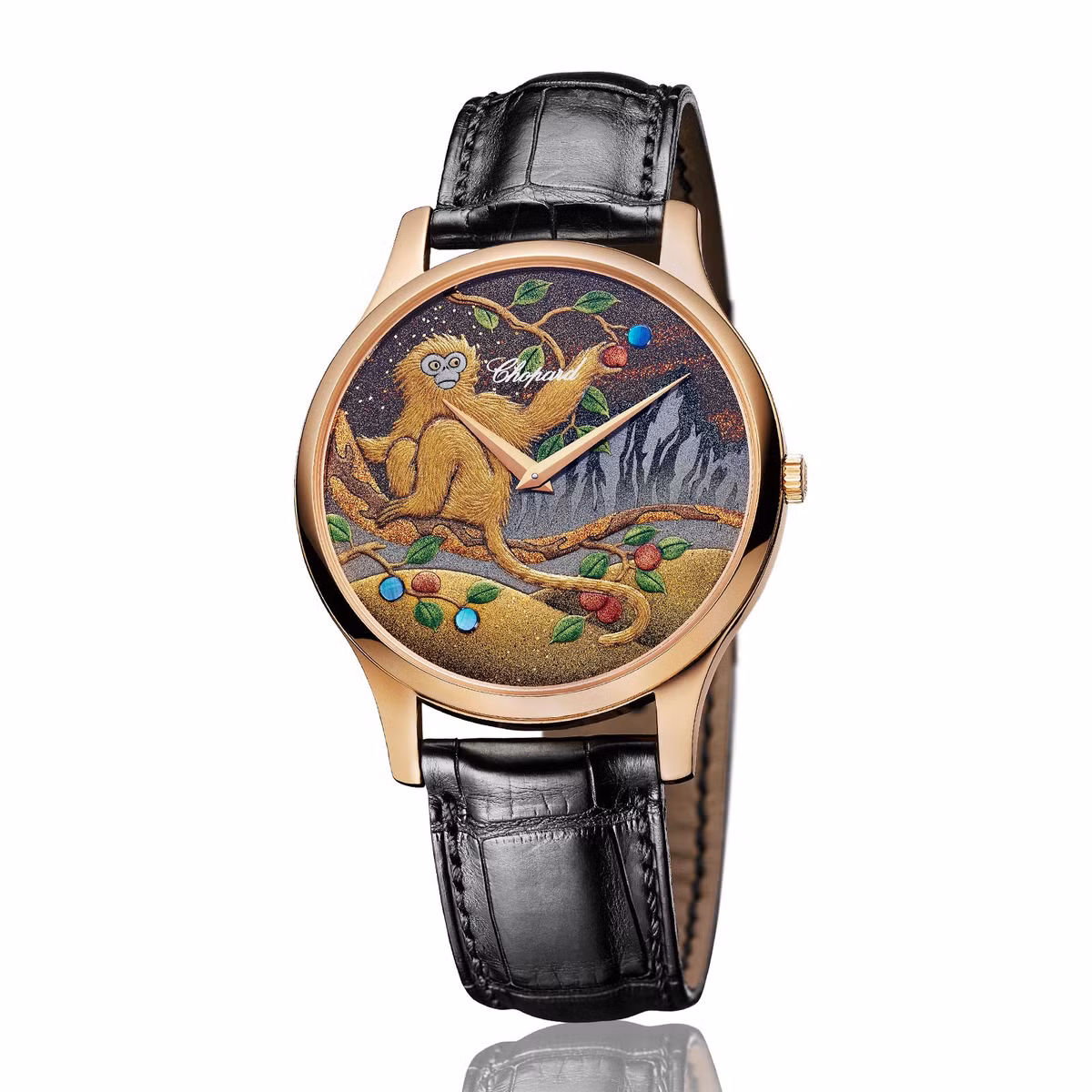 Chopard L.U.C XP Urushi: Để thực hiện mẫu đồng hồ này, Chopard đã phải hợp tác tới các nghệ nhân sơn mài danh tiếng nhất Nhật Bản với các kỹ thuật bí truyền như Maki-e và sơn Urushi.