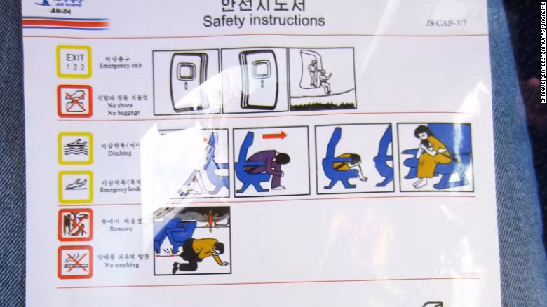 Hướng dẫn an toàn trên chiếc Antonov An-24.