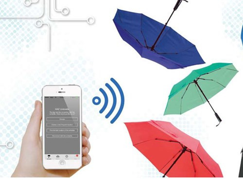 Chiếc ô thông minh không chỉ là công cụ che mưa, che nắng mà nó còn có thể dự báo thời tiết.