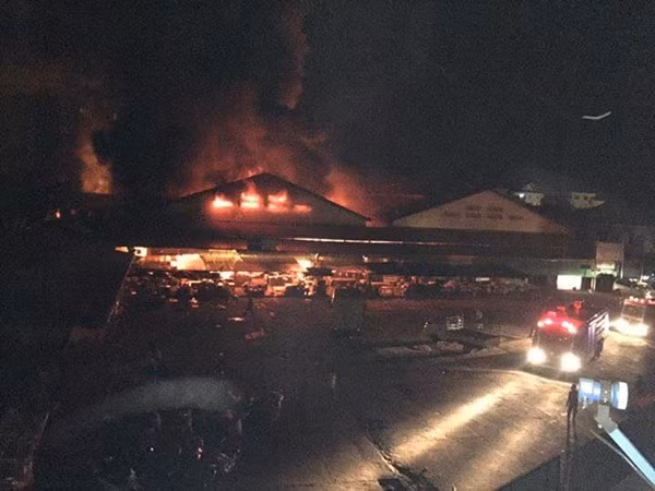 Khu vực bị cháy thuộc phía tây của chợ Việt ở Lào, có diện tích khoảng 6.000 m2, trong đó hơn 1.000 m2 bị cháy rụi hoàn toàn.