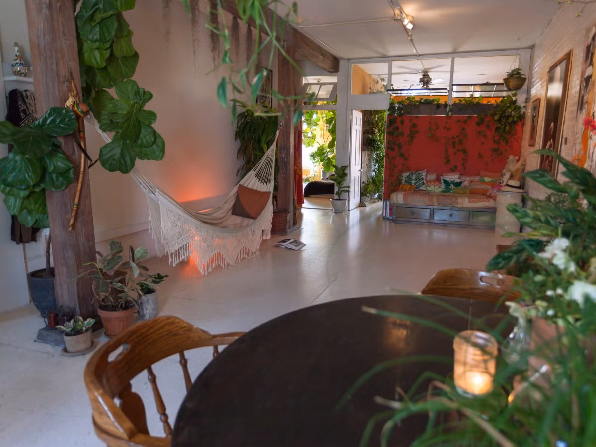 Oakes mất khoảng 30 phút mỗi ngày để tưới nước cho cây cối trong nhà.