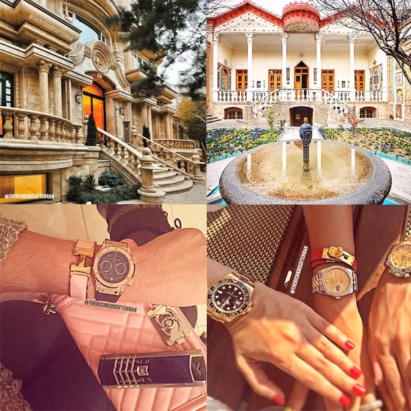 Trên trang Tumblr của mình, Rich Kids of Tehran cho biết: "Chúng tôi sẽ cho các bạn thấy cuộc sống thường ngày ở Tehran cũng như các thành phố khác ở Iran. Nhiều người nghĩ chúng tôi cưỡi lạc đà và không phân biệt được sự khác nhau giữa người Ả rập và người Ba Tư. Chúng tôi sẽ cho mọi người thấy chúng tôi đi xe hơi của Đức, Ý, mặc đồ Chanel, Gucci, Louboutin và Tom Ford. Phong cách sống ở Iran không khác bao nhiêu so với cuộc sống ở các thành phố như London, Paris, LA, New York...".