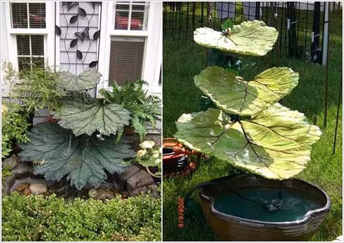 Mô hình chậu nước nhỏ trang trí sân sau cực độc.