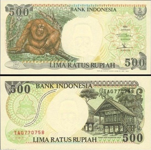 500 rupiah hứa hẹn sẽ là tờ tiền hình khỉ để lì xì dịp năm mới cực kỳ ý nghĩa và mới lạ.