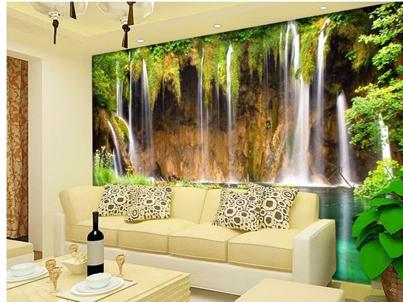 Bức tranh dán tường phong cảnh đẹp mắt tạo cảm giác như bạn mang cả thiên nhiên vào nhà.