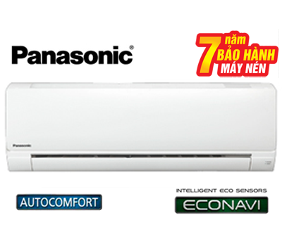 Điều hòa 1 chiều Panasonic CU/CS-KC9QKH-8 - 9.000BTU giá có gần 8 triệu, có chức năng tiết kiệm điện với cảm biến Econavi.