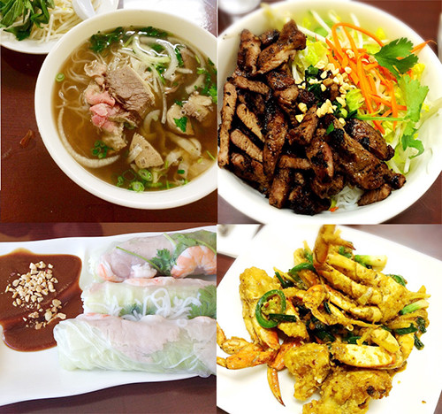 Brandy Nguyen cho hay hai món ăn được ưa thích nhất của cô là phở, nem và bún thịt nướng. Ngoài ra, quán ăn còn có bánh mỳ, cơm chiên.