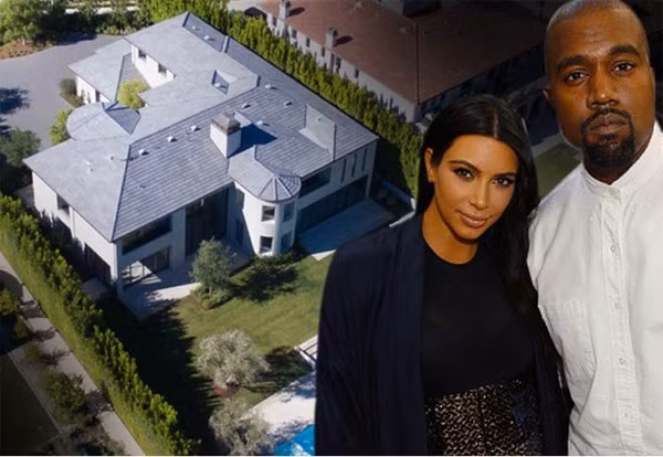 Cặp vợ chồng nổi tiếng Kim Kardashian và Kanye West cũng rao bán biệt thự xa hoa với giá 20 triệu USD.